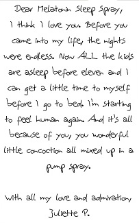 Letter from a well-rested customer