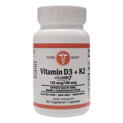 Vitamin D3 + K2 60 Vegetarian Capsules