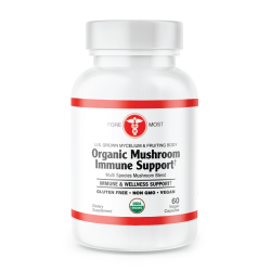 Organic Mushroom Immune Support 60 Vegan Capsules 