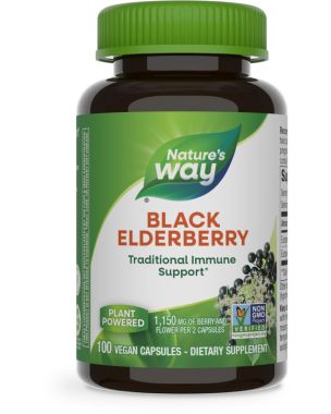 Black Elderberry 100 Vegan Capsules