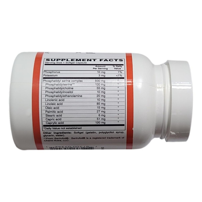 Phosphatidylsérine SimplySupplements - 120 Comprimés, Pour Concentration & Santé Du Cerveau