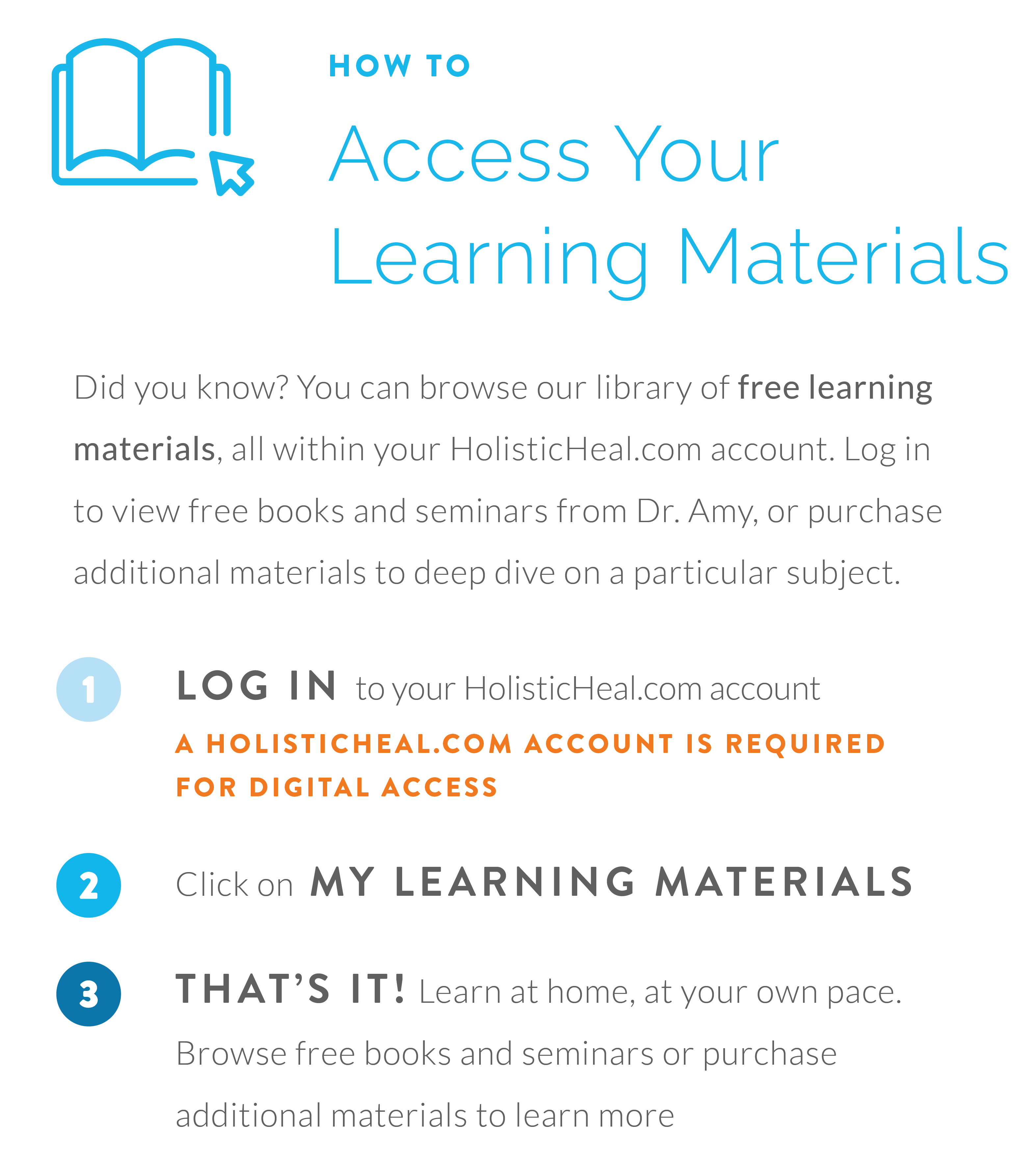 How to Access Your Learning Materials