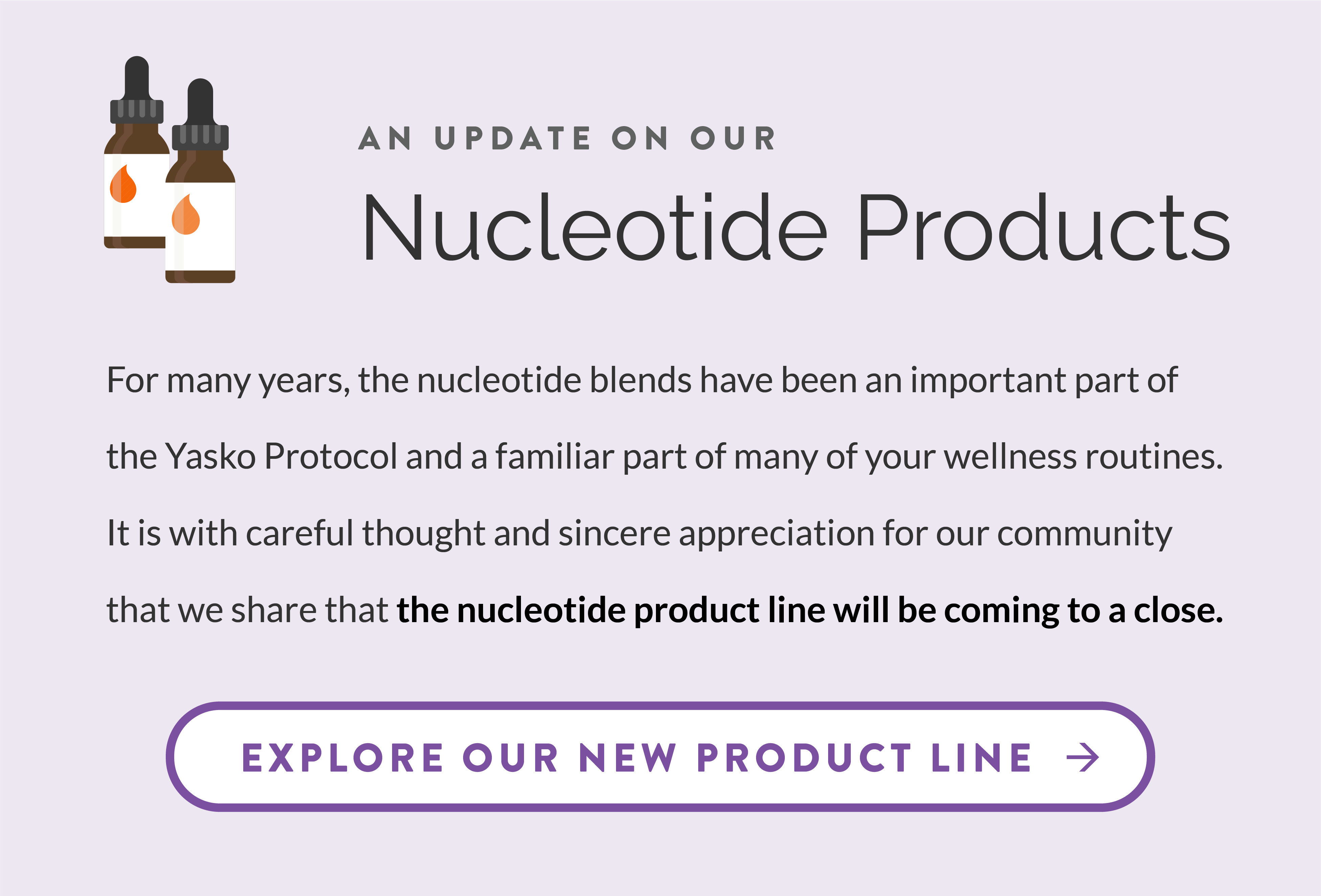 An Update on Our Nucleotide Products