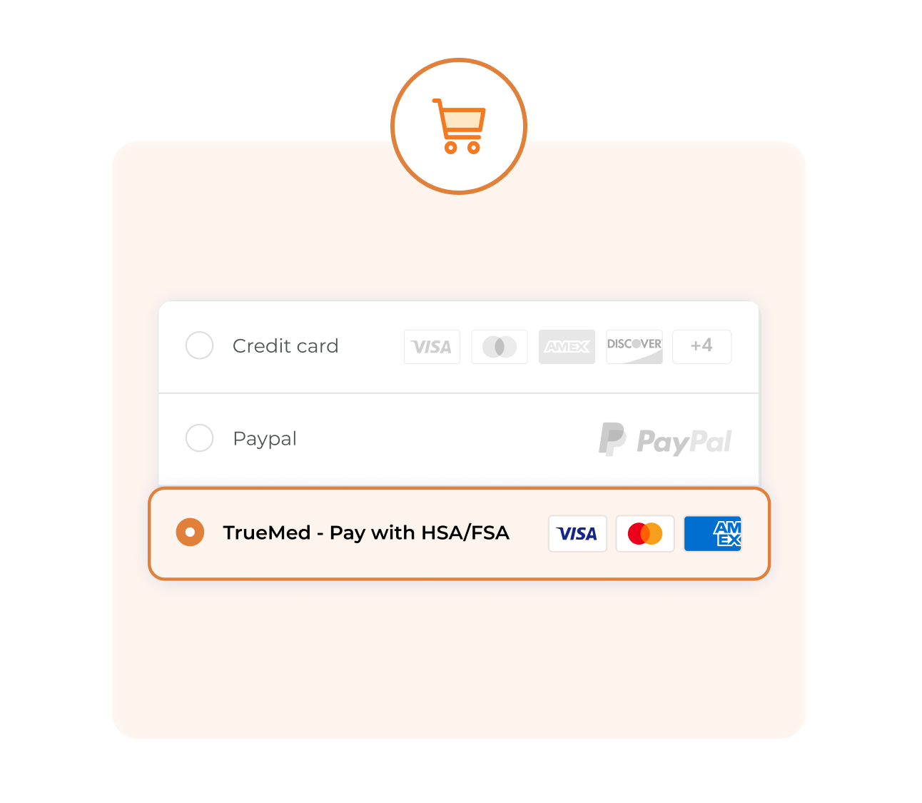 Trumed payment option. Pay with HSA / FSA